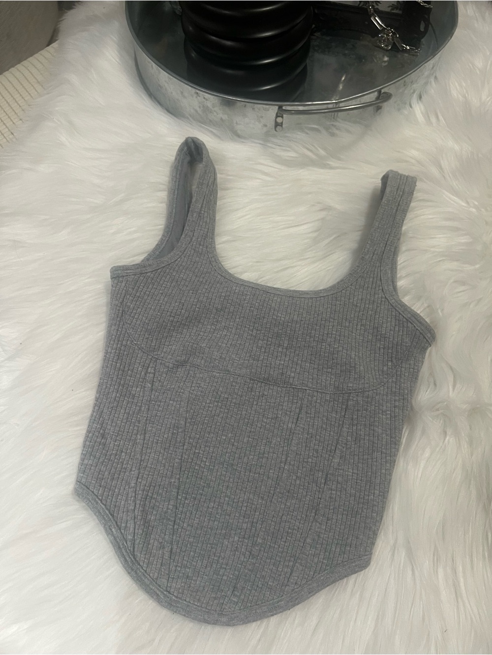 Ribbed crop top